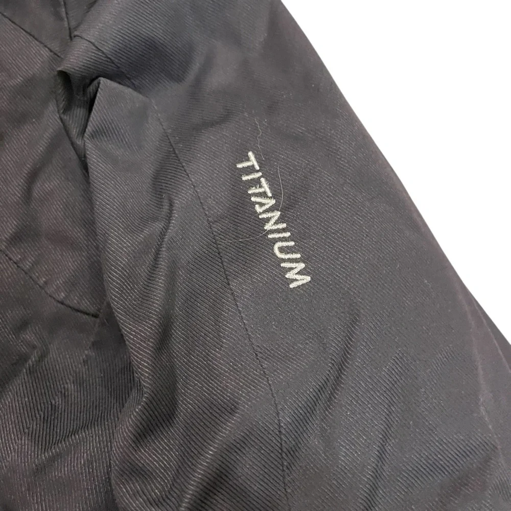 Columbia Titanium Omni-Tech Black Ski Jacket  Coat  Embroidered Detail Women’s - Picture 5 of 12